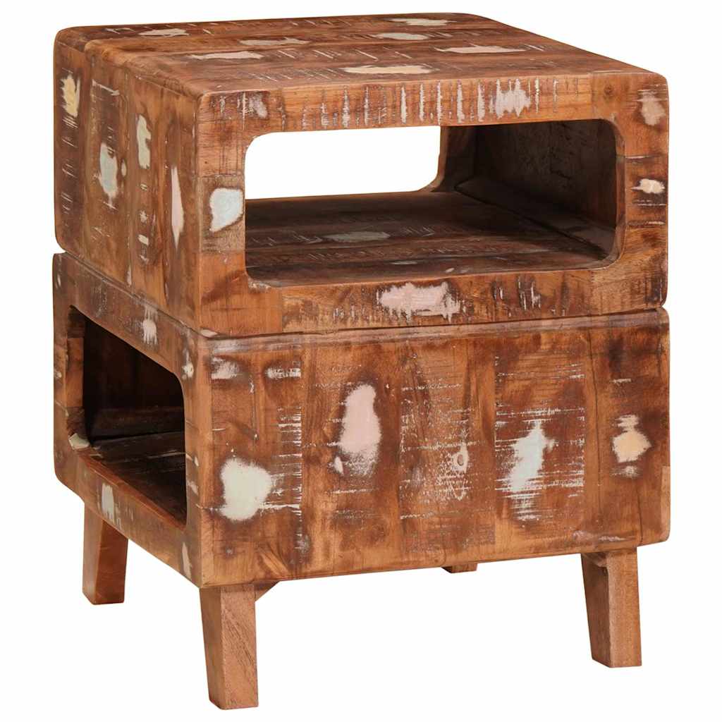 End Tables Multicolour 40 x 40 x 49 cm Solid reclaimed wood